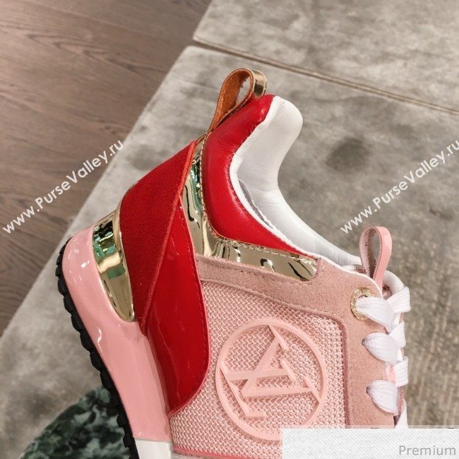 Louis Vuitton Run Away Sneaker 1A4XNL Red/Pink/Light Grey 2019(For Men and Women) (KL-9031112)