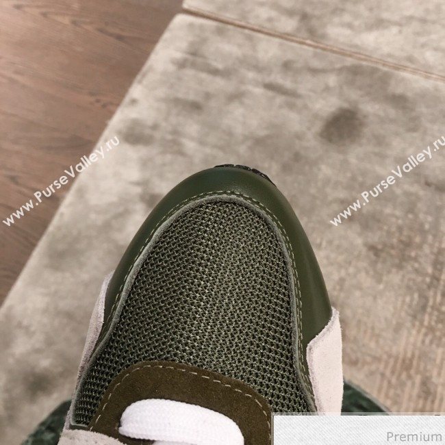 Louis Vuitton Run Away Sneaker 1A4XNL Pink/Green/Light Grey 2019(For Men and Women) (KL-9031113)