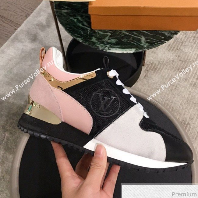 Louis Vuitton Run Away Sneaker 1A4XNL Pink/Black 2019(For Men and Women) (KL-9031114)