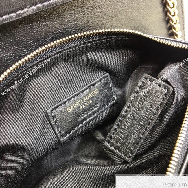 Saint Laurent Angie Chain Bag in Diamond Quilted Lambskin 568906 Black 2019 (XYD-9041268)