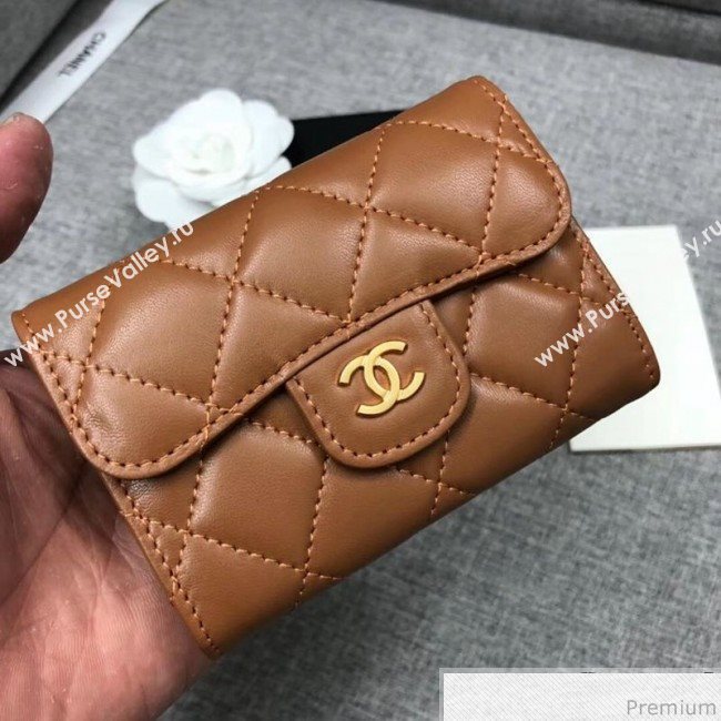 Chanel Quilting Classic Card Holder Brown (XGZ-9040868)