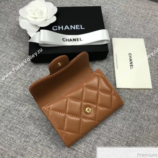 Chanel Quilting Classic Card Holder Brown (XGZ-9040868)