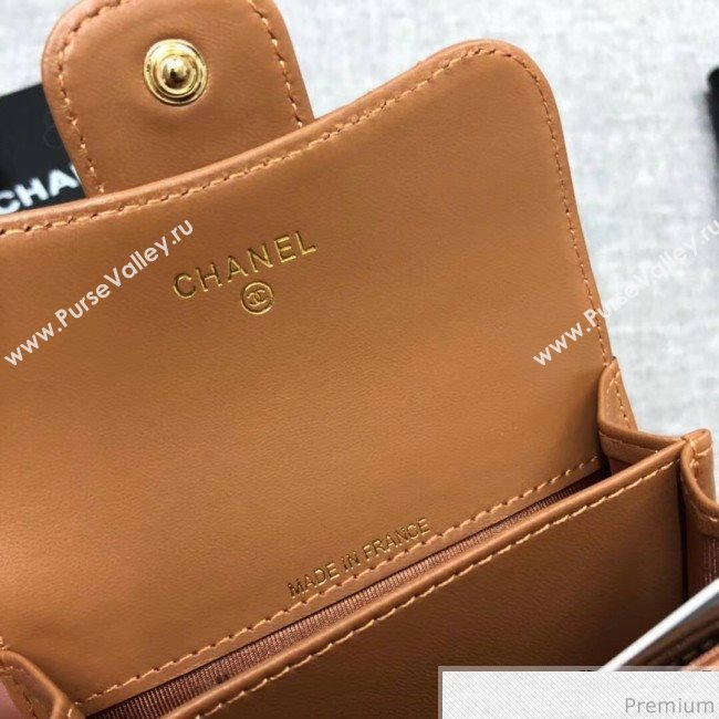 Chanel Quilting Classic Card Holder Brown (XGZ-9040868)