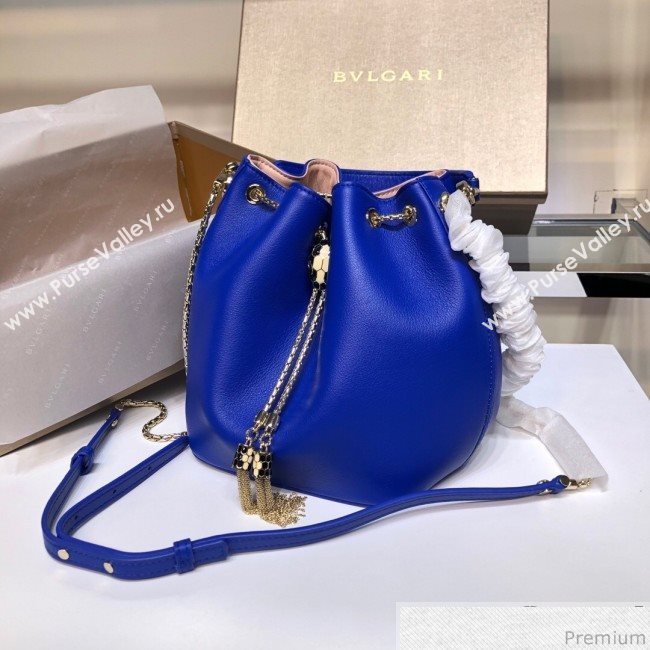 Bvlgari Serpenti Forever Bucket Bag 287806 Blue 2019 (XYD-9041270)