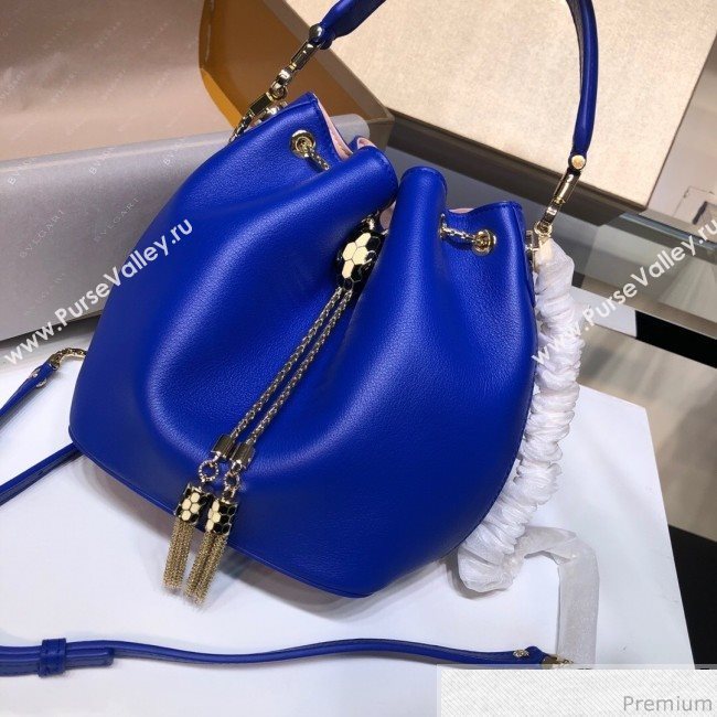 Bvlgari Serpenti Forever Bucket Bag 287806 Blue 2019 (XYD-9041270)