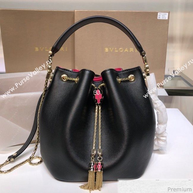 Bvlgari Serpenti Forever Bucket Bag 286990 Black 2019 (XYD-9041271)