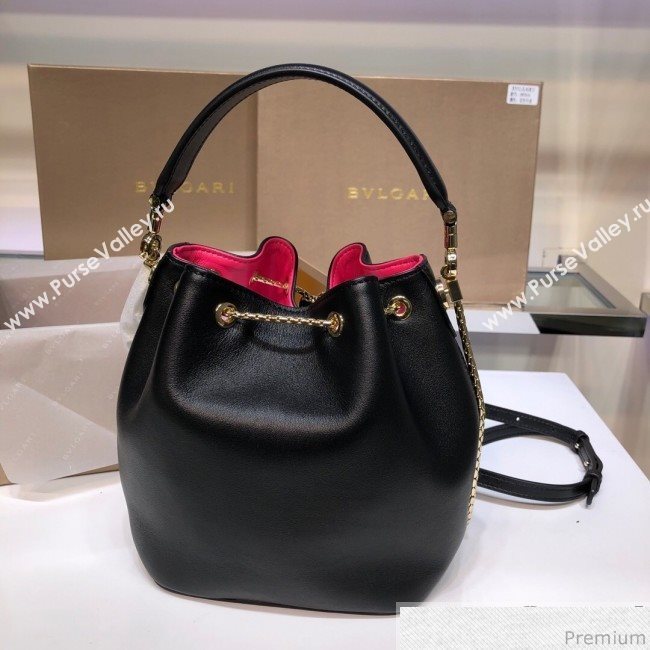 Bvlgari Serpenti Forever Bucket Bag 286990 Black 2019 (XYD-9041271)