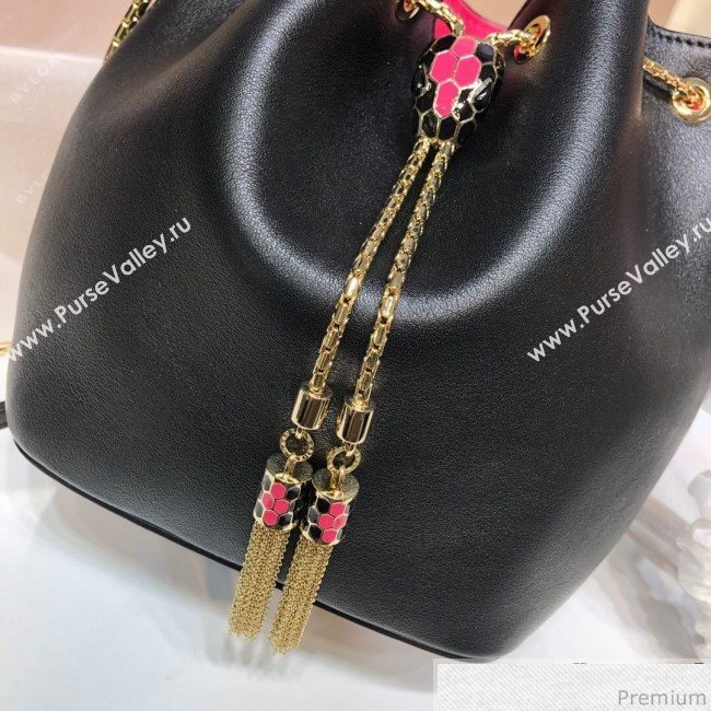 Bvlgari Serpenti Forever Bucket Bag 286990 Black 2019 (XYD-9041271)