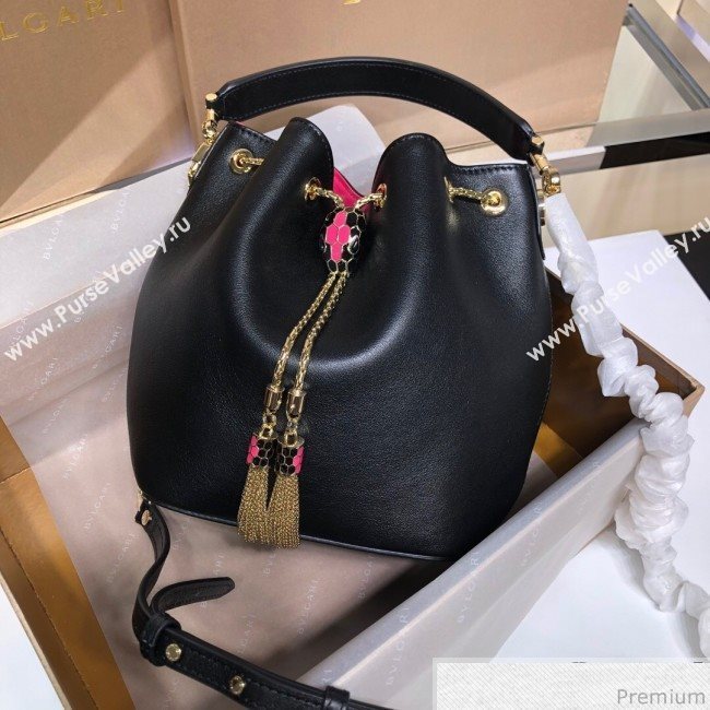 Bvlgari Serpenti Forever Bucket Bag 286990 Black 2019 (XYD-9041271)