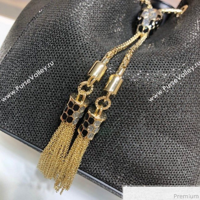 Bvlgari Serpenti Forever Bucket Bag Black 287613 (XYD-9041272)