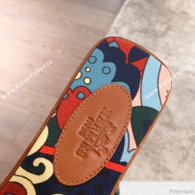 Hermes Oran Slide Flat Sandals on Print Insole Brown 2019 (KL-9031120)
