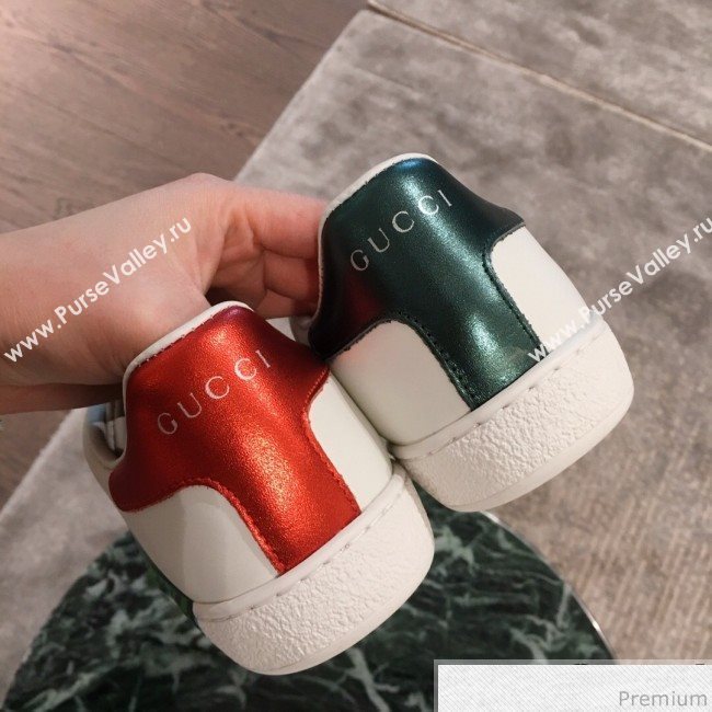 Gucci Ace Sneaker with Loved Print 553385 White 2019(For Women and Men) (KL-9031122)