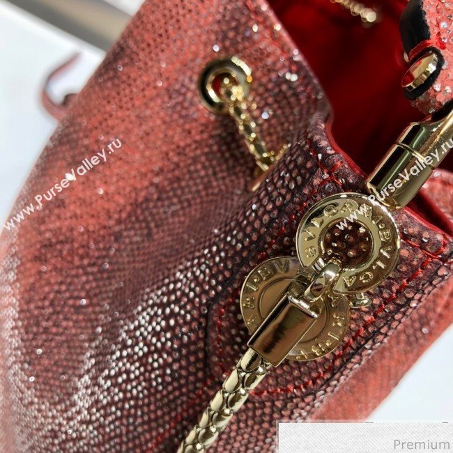 Bvlgari Serpenti Forever Bucket Bag 287613 Pink 2019 (XYD-9041274)