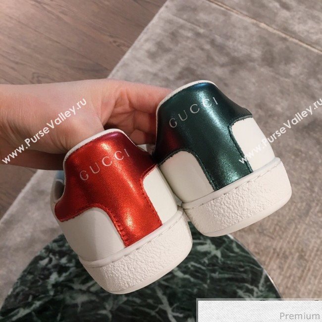 Gucci Ace Sneaker with NY Print 553385 White 2019(For Women and Men) (KL-9031123)