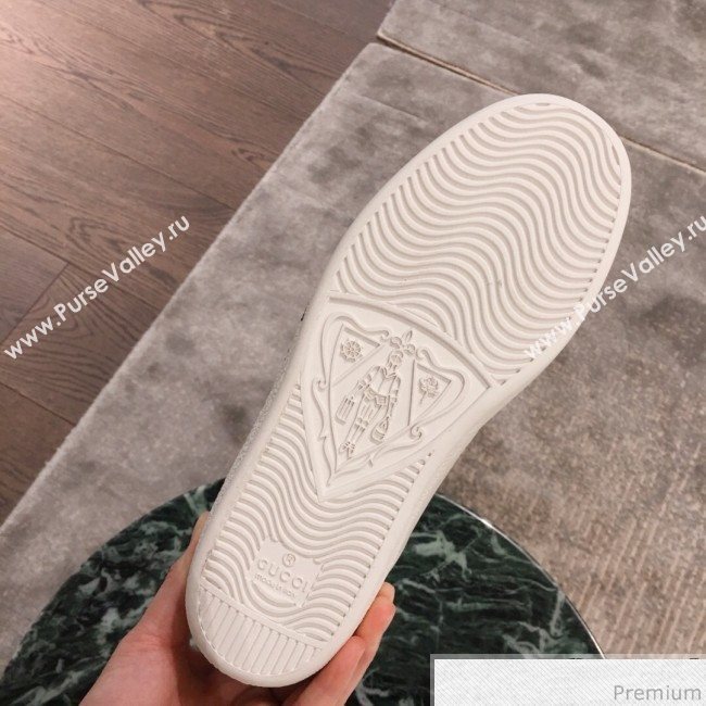 Gucci Ace Sneaker with NY Print 553385 White 2019(For Women and Men) (KL-9031123)