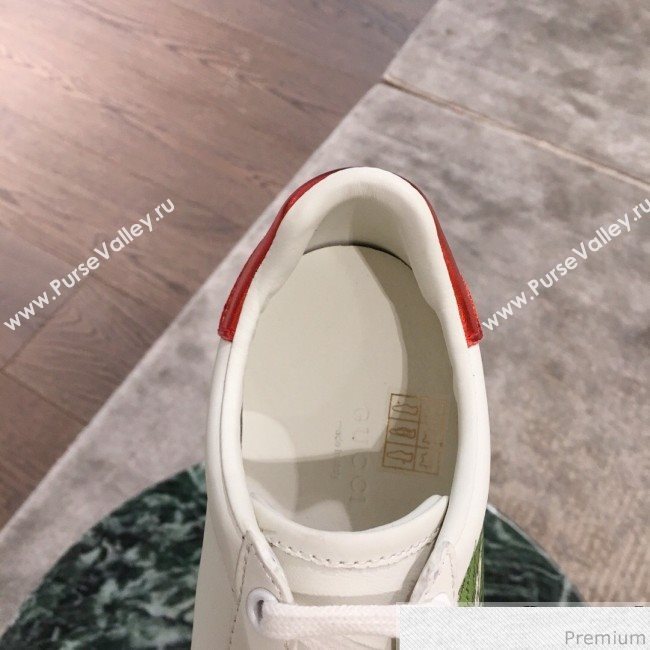 Gucci Ace Sneaker with Wolf Print 553385 White 2019(For Women and Men) (KL-9031124)