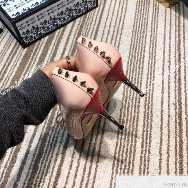 Gucci Leather Spikes Heel Pumps with Bow 549666 Pink 2019 (DLY-9031134)