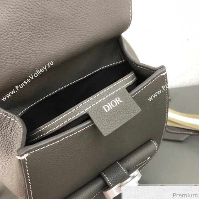 Dior Mens Small Saddle Homme Backpack Grey 2019 (WEIP-9041309)