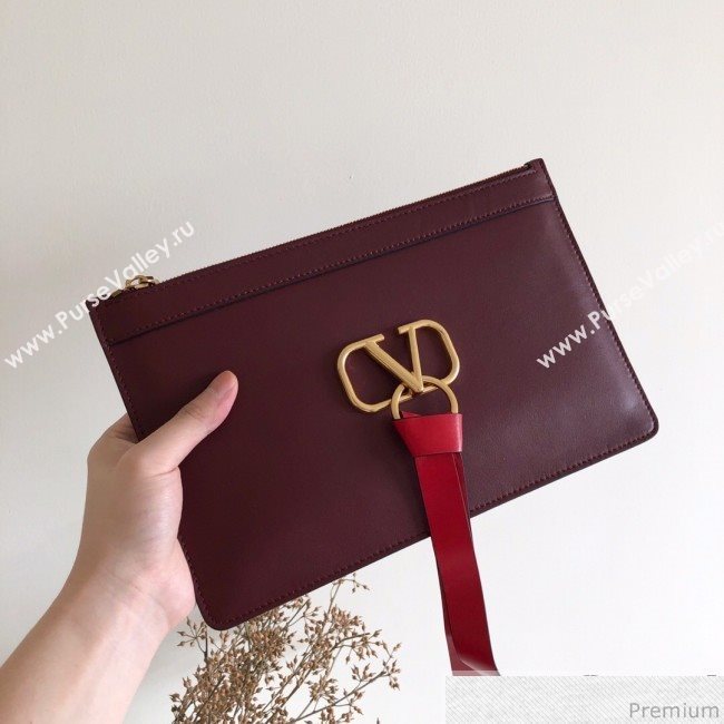 Valentino VRING Pouch Burgundy 2019 (JJ3-9041318)