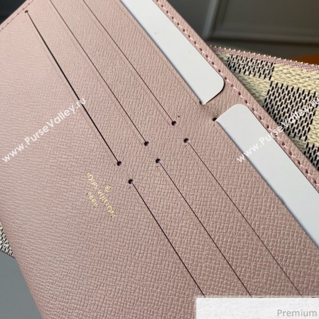 Louis Vuitton Pochette Félicie Clutch with Chain N60235 Damier Azur Canvas/Pink 2019 (KD-9041130)