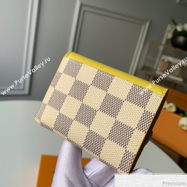 Louis Vuitton Zoé Wallet N60220 Damier Azur Canvas/Yellow (KD-9041131)