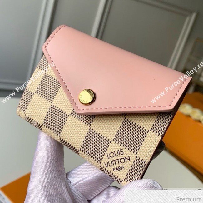 Louis Vuitton Zoé Wallet N60168 Damier Azur Canvas/Pink (KD-9041132)