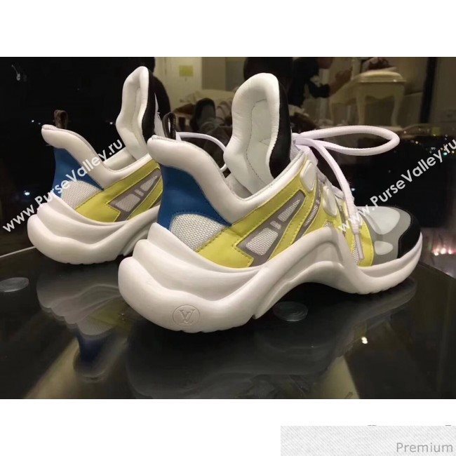 Louis Vuitton Sci-fi Sneakers Yellow/White/Grey/Black 2018 (GD1038-8011314)