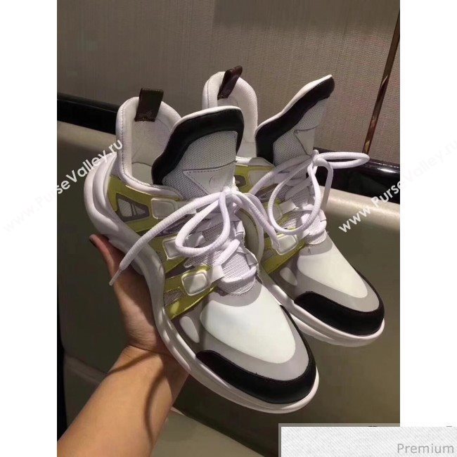 Louis Vuitton Sci-fi Sneakers Yellow/White/Grey/Black 2018 (GD1038-8011314)