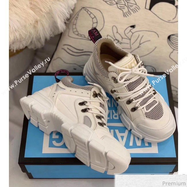 Gucci Flashtrek Sneaker 543305 White 2018(Top Quality) (ALZ-9030811)