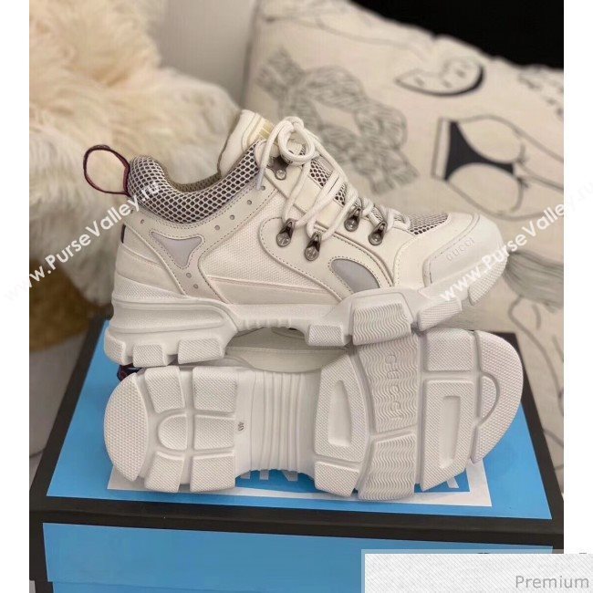 Gucci Flashtrek Sneaker 543305 White 2018(Top Quality) (ALZ-9030811)