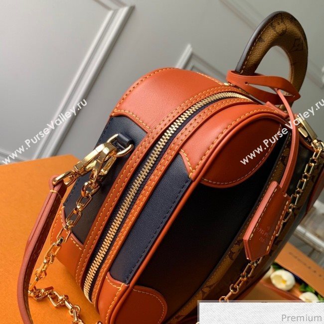 Louis Vuitton Mini Luggage Top Handle Bag M53782 Navy Blue/Caramel 2019 (KD-9041134)