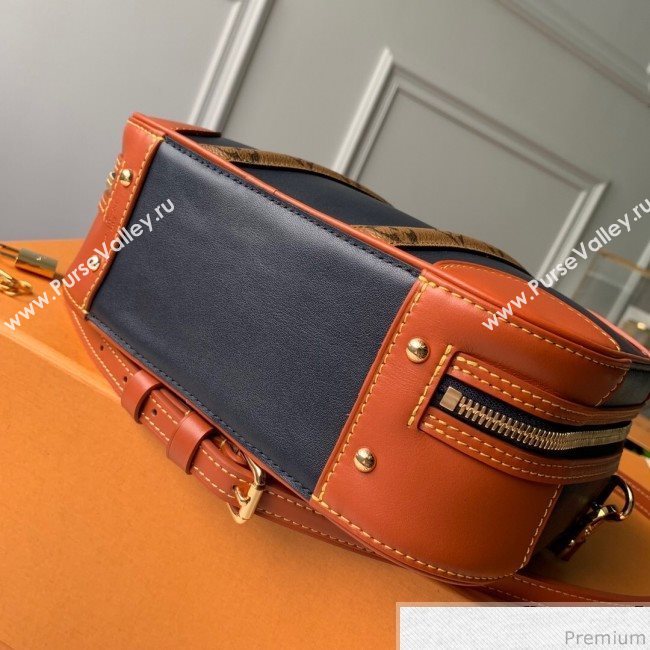 Louis Vuitton Mini Luggage Top Handle Bag M53782 Navy Blue/Caramel 2019 (KD-9041134)