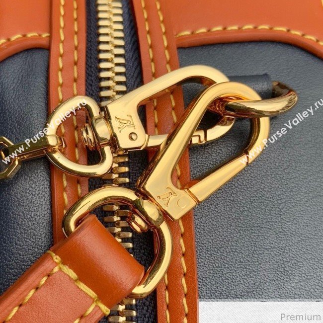 Louis Vuitton Mini Luggage Top Handle Bag M53782 Navy Blue/Caramel 2019 (KD-9041134)