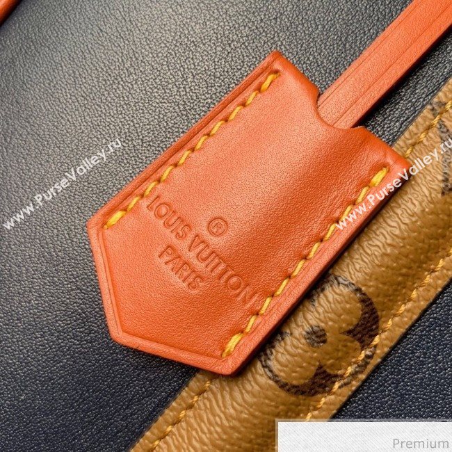 Louis Vuitton Mini Luggage Top Handle Bag M53782 Navy Blue/Caramel 2019 (KD-9041134)