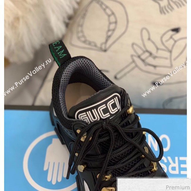 Gucci Flashtrek Sneaker 543289 Black 2018(Top Quality) (ALZ-9030812)