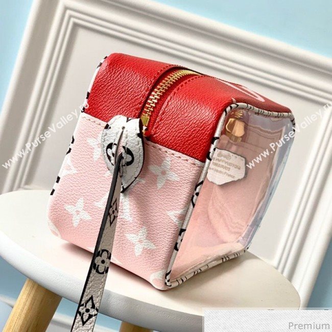 Louis Vuitton Beach Pouch in Monogram Canvas and PVC M67601 Red/Pink 2019 (LVSJ-9041204)