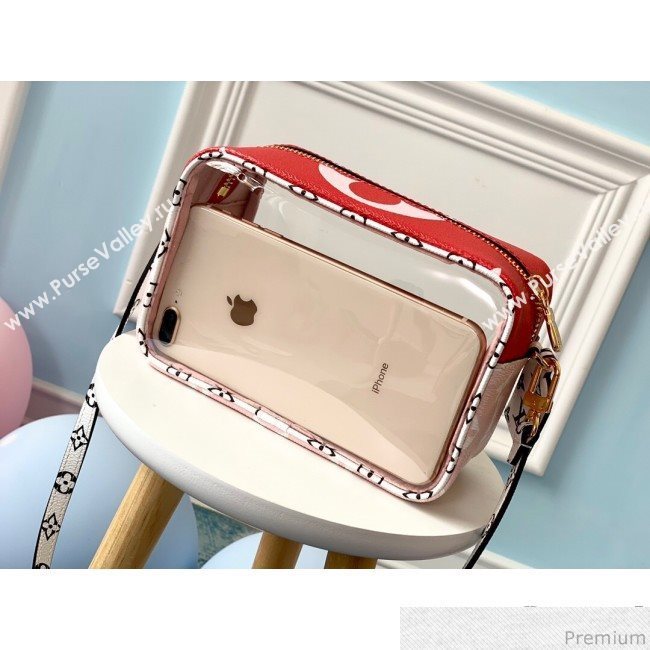 Louis Vuitton Beach Pouch in Monogram Canvas and PVC M67601 Red/Pink 2019 (LVSJ-9041204)