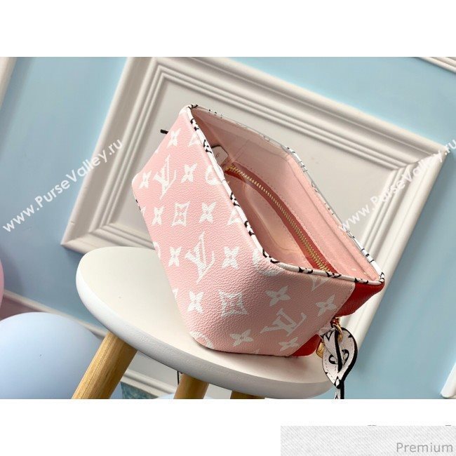 Louis Vuitton Beach Pouch in Monogram Canvas and PVC M67601 Red/Pink 2019 (LVSJ-9041204)