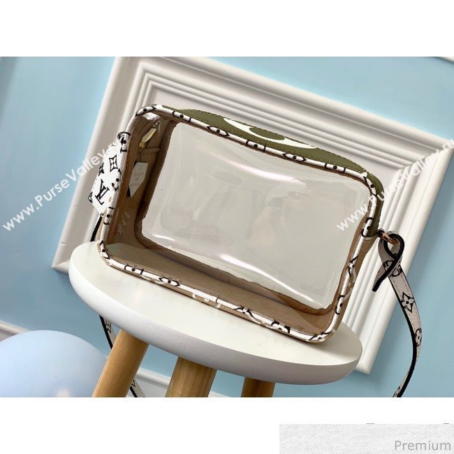 Louis Vuitton Beach Pouch in Monogram Canvas and PVC M67610 White / Khaki 2019 (LVSJ-9041203)