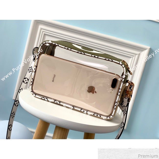 Louis Vuitton Beach Pouch in Monogram Canvas and PVC M67610 White / Khaki 2019 (LVSJ-9041203)