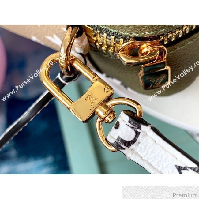 Louis Vuitton Beach Pouch in Monogram Canvas and PVC M67610 White / Khaki 2019 (LVSJ-9041203)