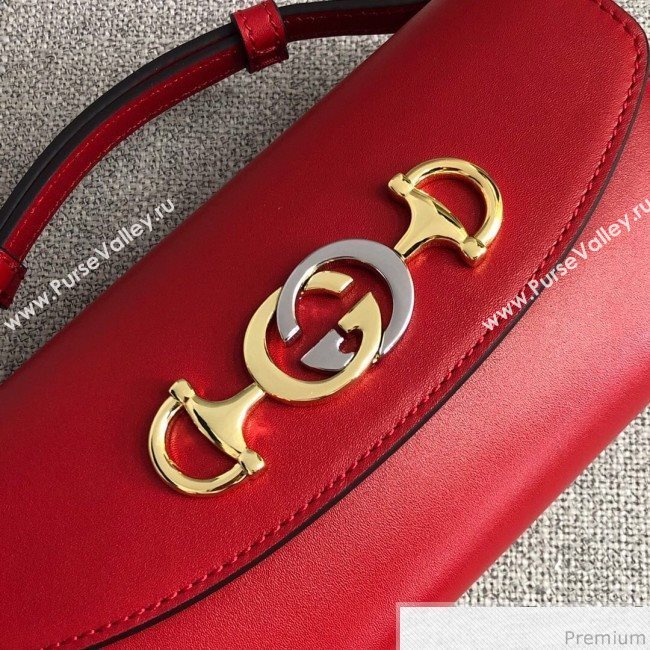 Gucci Zumi Smooth Leather Mini Shoulder Bag 564718 Red 2019 (PYQ-9041211)