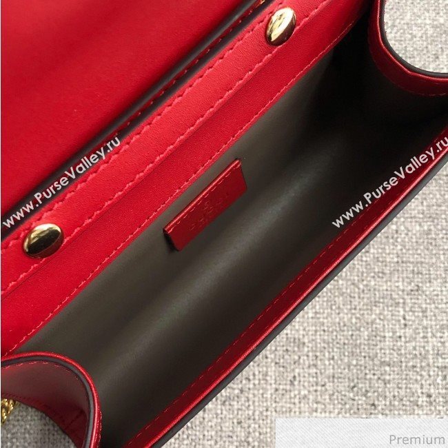 Gucci Zumi Smooth Leather Mini Shoulder Bag 564718 Red 2019 (PYQ-9041211)