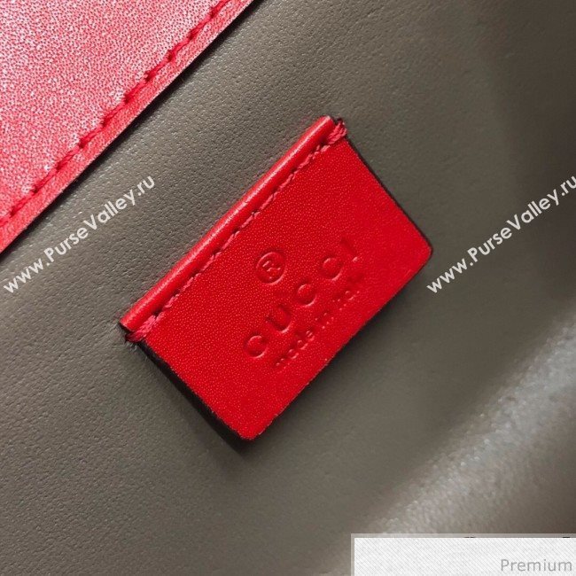 Gucci Zumi Smooth Leather Mini Shoulder Bag 564718 Red 2019 (PYQ-9041211)