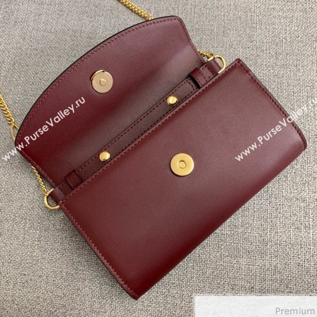 Gucci Zumi Smooth Leather Mini Shoulder Bag 564718 Burgundy 2019 (PYQ-9041209)