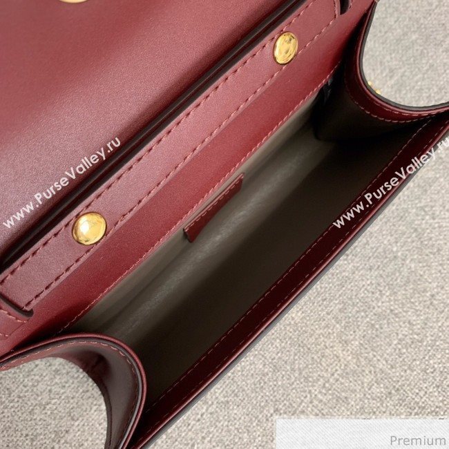 Gucci Zumi Smooth Leather Mini Shoulder Bag 564718 Burgundy 2019 (PYQ-9041209)