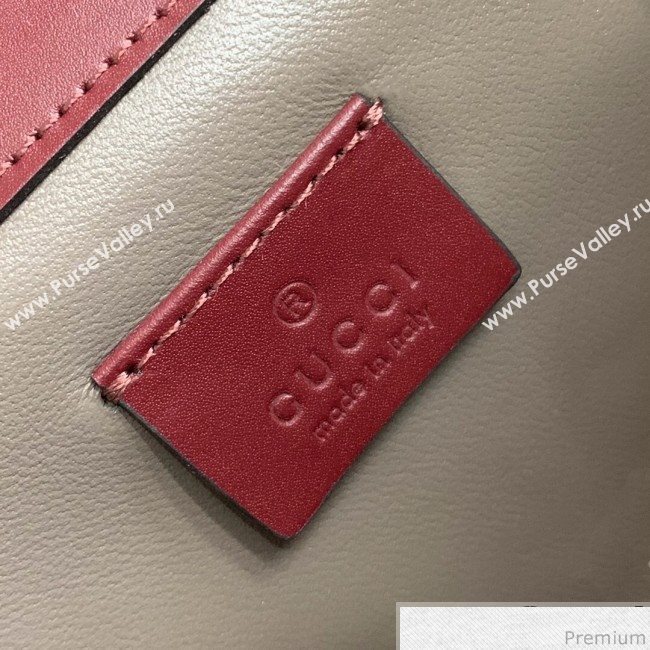 Gucci Zumi Smooth Leather Mini Shoulder Bag 564718 Burgundy 2019 (PYQ-9041209)
