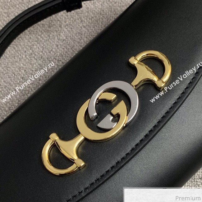 Gucci Zumi Smooth Leather Mini Shoulder Bag 564718 Black 2019 (PYQ-9041210)