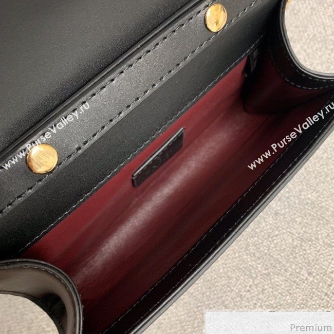 Gucci Zumi Smooth Leather Mini Shoulder Bag 564718 Black 2019 (PYQ-9041210)