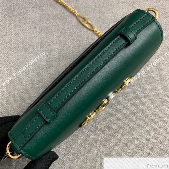 Gucci Zumi Smooth Leather Mini Shoulder Bag 564718 Green 2019 (PYQ-9041207)